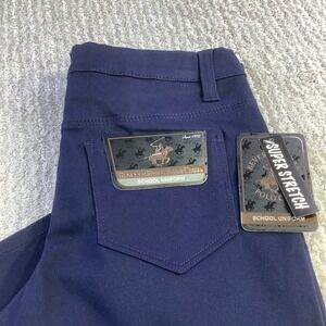 Beverly Hills Polo Club Kids School Uniform‎ Skinny Fit Pants Blue Size 12 NWT